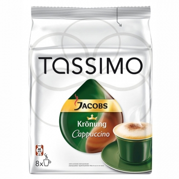 Capsule cafea Jacobs Tassimo, Cappuccino, 16 capsule/pachet
