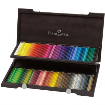 Cutie lemn 120 creioane colorate Polychromos Faber-Castell