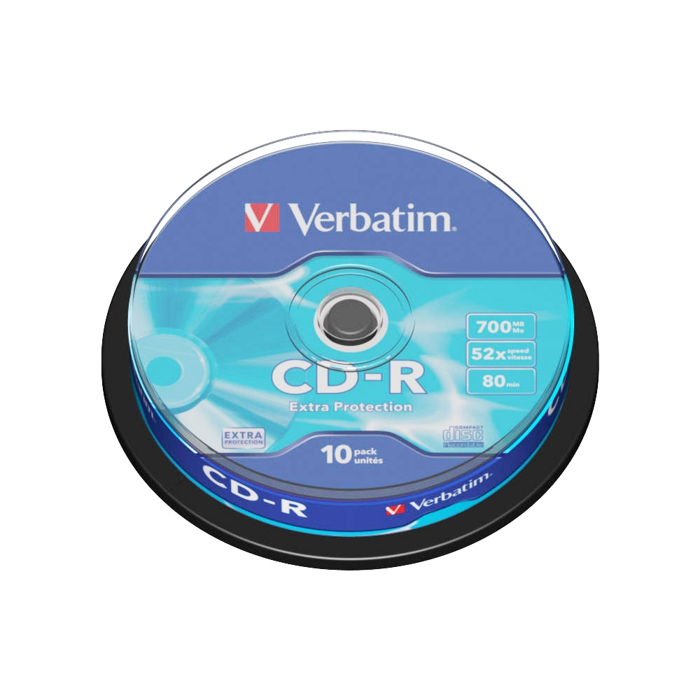 CD-R Verbatim, 52x, 700 MB, 10 bucati/spindle