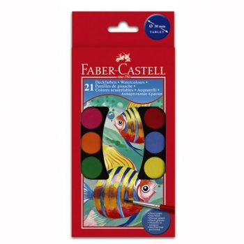 Acuarele 21 culori Pensula Faber-Castell