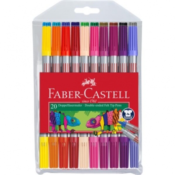 Carioca 20 Culori 2 Capete Faber-Castell