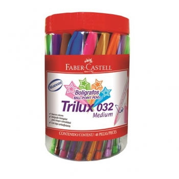 Pix Unica Folosinta Trilux 032M Borcan Plastic 48 Buc Div Culori Faber-Castell