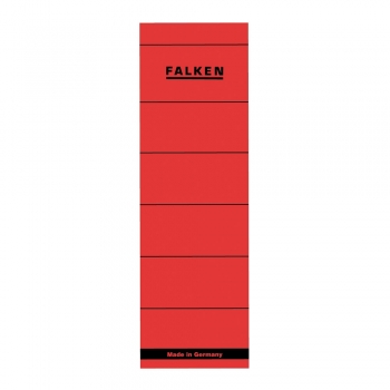 Etichete Falken autoadezive, pentru bibliorafturi,  60 x 190 mm, rosu