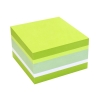 Notes Adeziv 75x75mm Verde Pal si Neon - Alb 450 File Global Notes